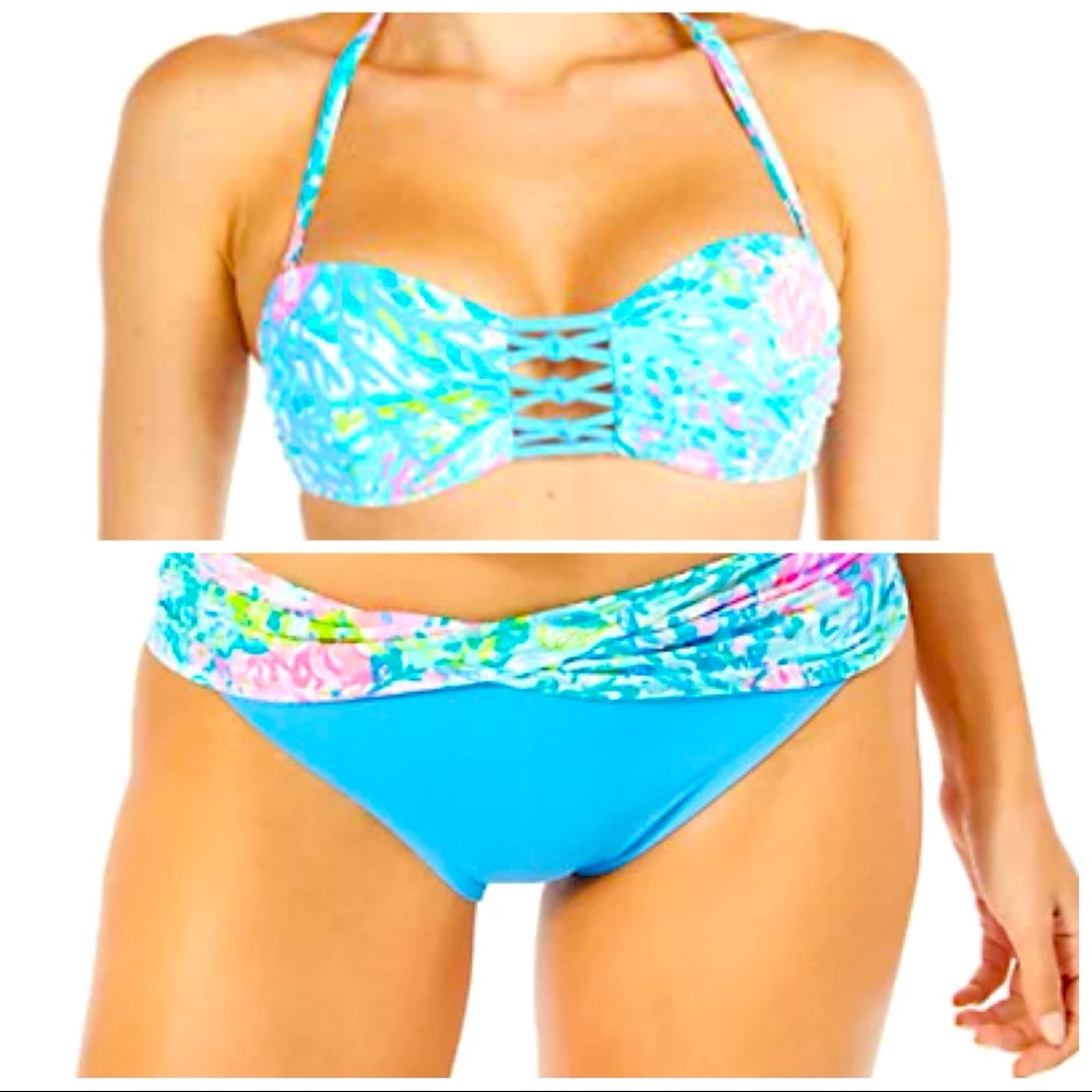 NWT Lilly Pulitzer Bikini Set Fished My Wish